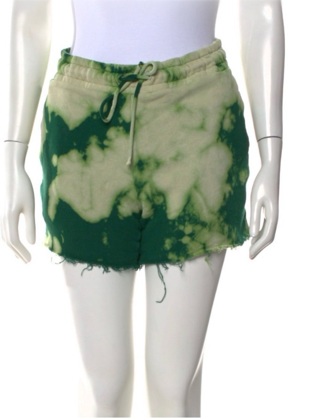 Cotton Citizen Green Tie-Dye Drawstring Shorts